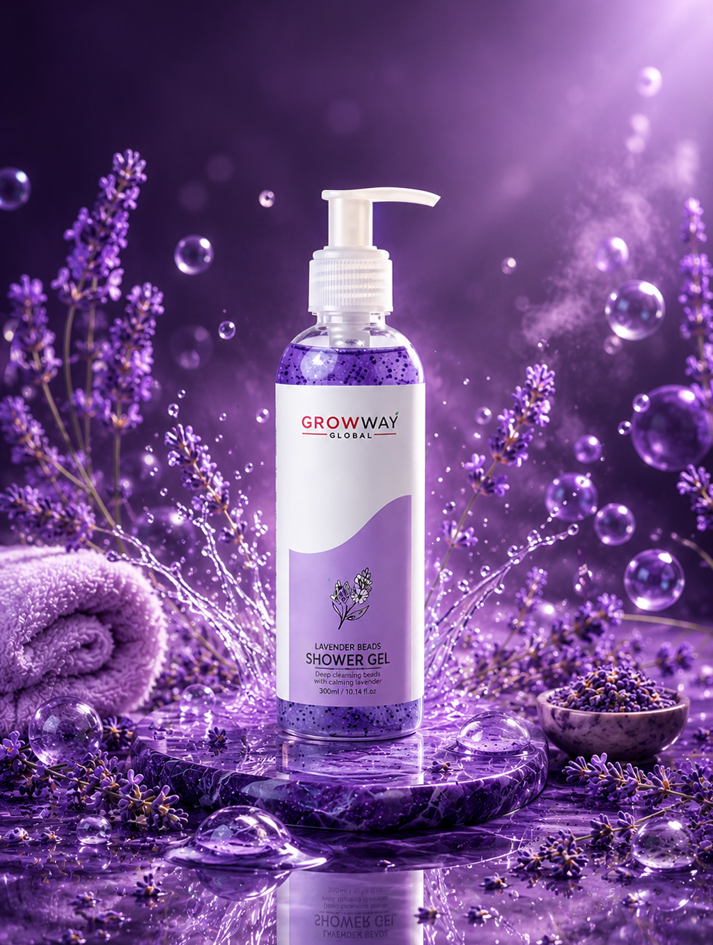 Lavenders Bead Shower Gel